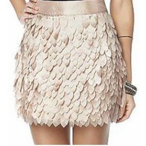 Kardashian Kollection Peach Petal Mini Skirt Sz Large